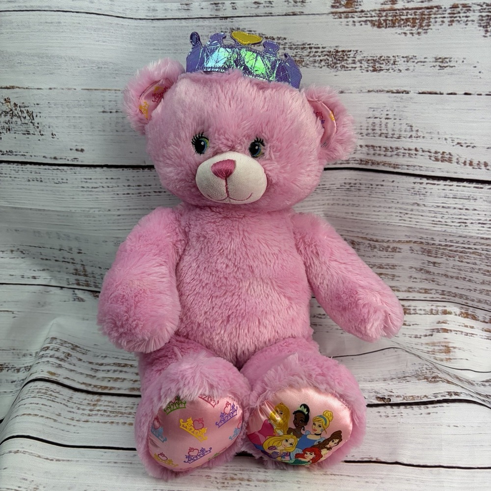 Build‎ A Bear Disney Princess Bear Plush Rapunzel Belle Cinderella Aurora BAB